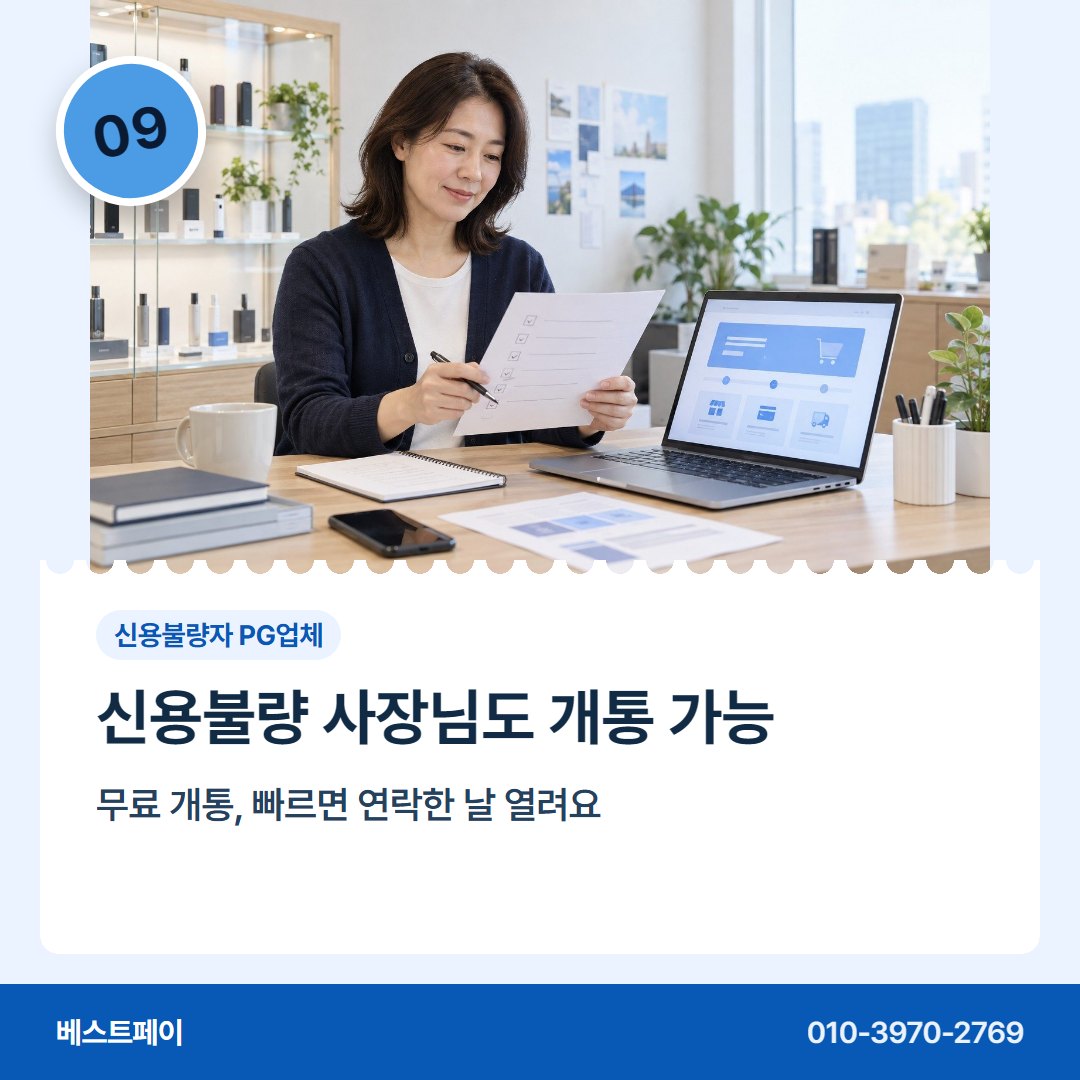 신용불량자 PG업체 신용불량 사장님도 개통 가능 — 막혔던 가입을 다시 여는 길을 아홉 쪽에 담았습니다